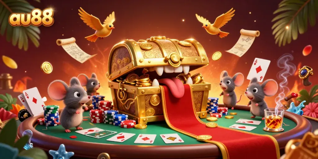 Experience the thrill of winning with au88's vibrant casino atmosphere featuring rich game elements.