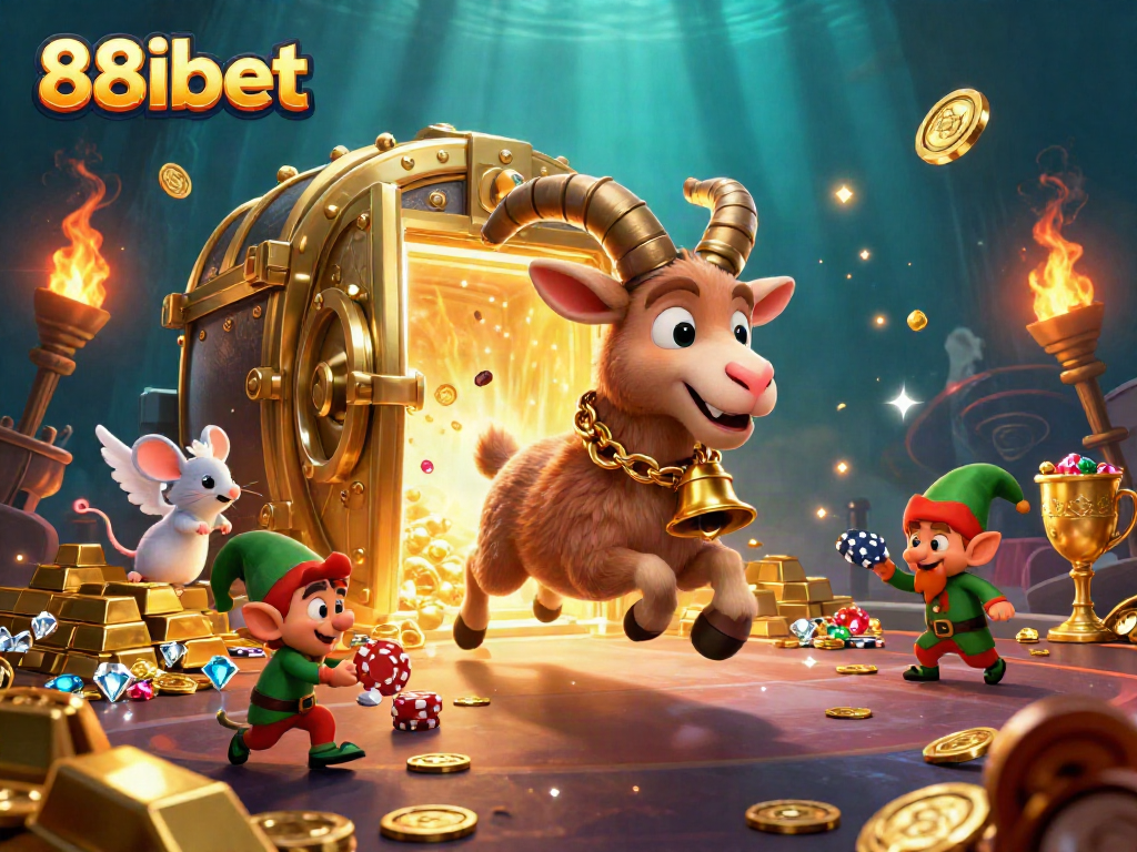 Experience thrilling action at 88ibet's festive horror casino with Krampus and mischievous gremlins stealing chips.