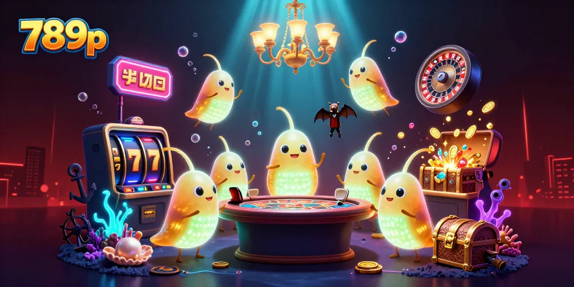 Catch the vibrant 789p experience with glowing animations and immersive casino gaming elements.