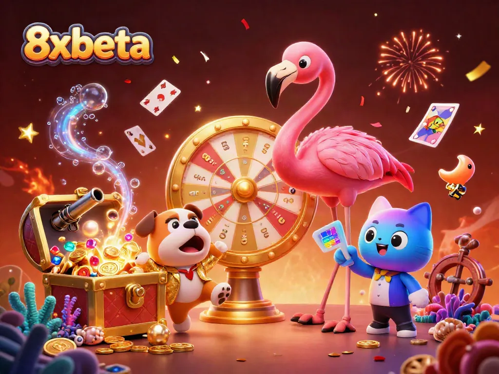 Experience thrilling moments at 8xbeta, where bulldogs jump for joy while playing prize games.